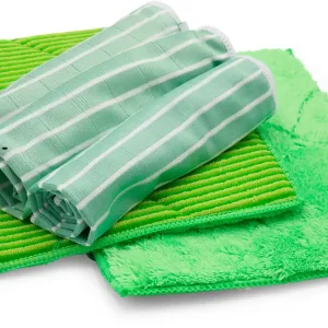 Awiwa Bambus Mikrofasertuch 5er Set grün Neue Ware