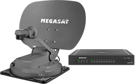 Megasat Caravanman Kompakt 3 Graphit Single-LNB Sat Anlage inkl. Bluetooth Modul Meistverkauft