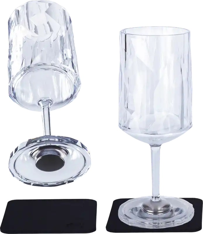 Knallerangebot Silwy Magnet-Wein-Kunststoffgläser 2 Stück 200 ml