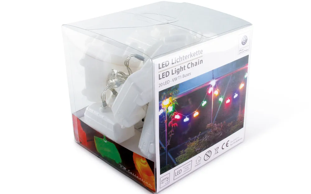 VW Collection Vento VW T1 3D Lichterkette bunt 3 m Sonderangebot