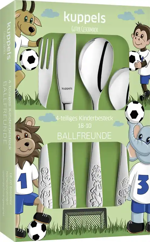 Aktuell Kuppels Edelstahl Kinderbesteck Set 4-tlg.