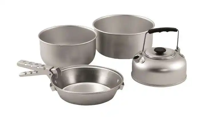 Sichere Zahlung Easy Camp Kochset Adventure Cook Set silber