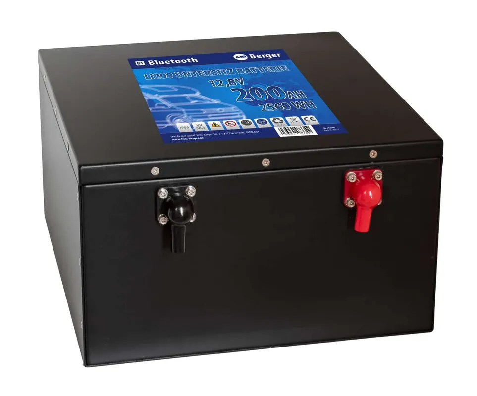 Sonderaktion Berger Li200 Lithium Untersitz Batterie 200 Ah 12 V mit Bluetooth