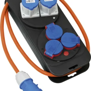 Brennenstuhl Camping Stromverteiler 2xCEE230V 16A mit CEE Stecker orange 1,5m Nur Heute