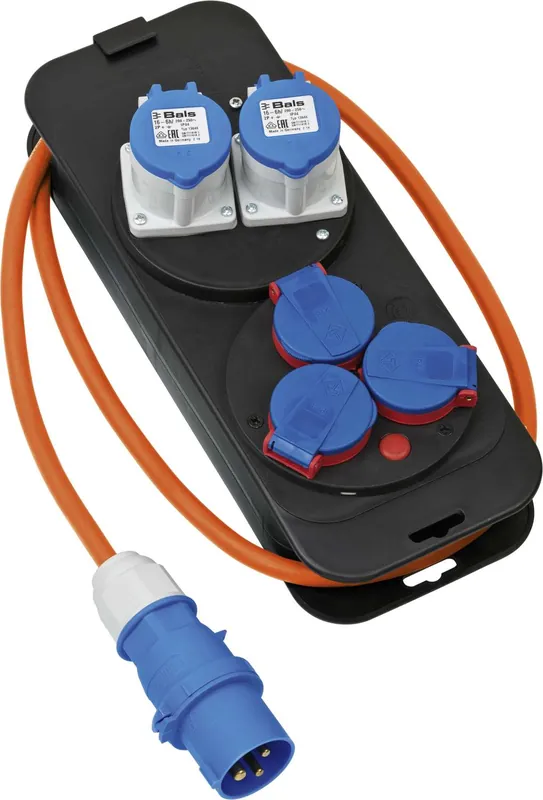Brennenstuhl Camping Stromverteiler 2xCEE230V 16A mit CEE Stecker orange 1,5m Nur Heute