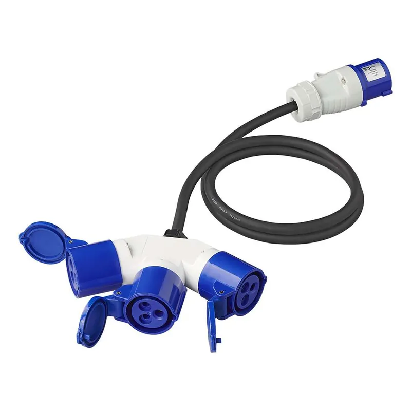 Sonderangebot PAT CEE 3 Fach Verteiler 16 A 150 cm 3 x 2,5 mm²