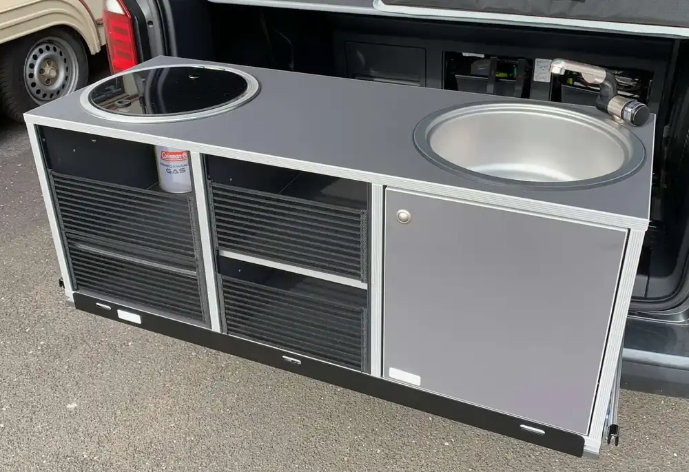 Versand Am Gleichen Tag BusBoxx küchenBOXX cube large - Küchenmodul für Heckauszug