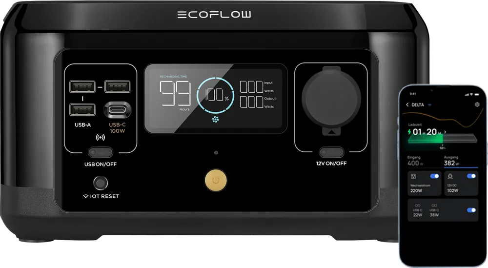 EcoFlow River Mini Tragbare Powerstation 210 Wh 300 W Billig