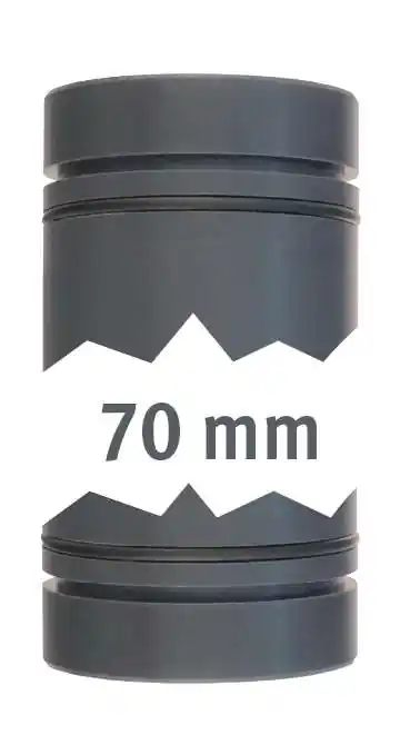 Geprüft Lilie Rohr 40 mm beidseitig mit O-Ring und Außenringnut