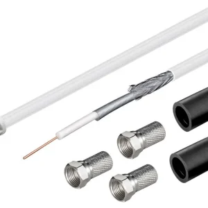 Goobay 100 dB Koax-Antennenkabel Set LNB-Anschlusskabel Ausverkauf