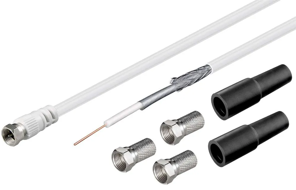 Goobay 100 dB Koax-Antennenkabel Set LNB-Anschlusskabel Ausverkauf