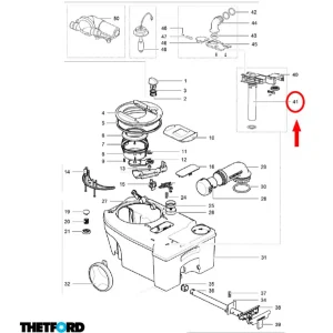 Thetford Insert Pump Out passend zu Abwassertank C250 - C260 Begrenztes Angebot