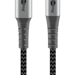 Preisreduziert Goobay DAT Lightning USB-C Lade und Synchronisations Vollmetall-Kabel 2,0 m