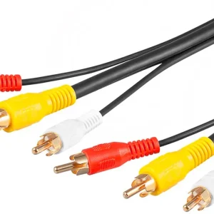 Bestseller Goobay AVK RCAx3 M/RCAx3 M (RG58) Audio Video Anschlusskabel