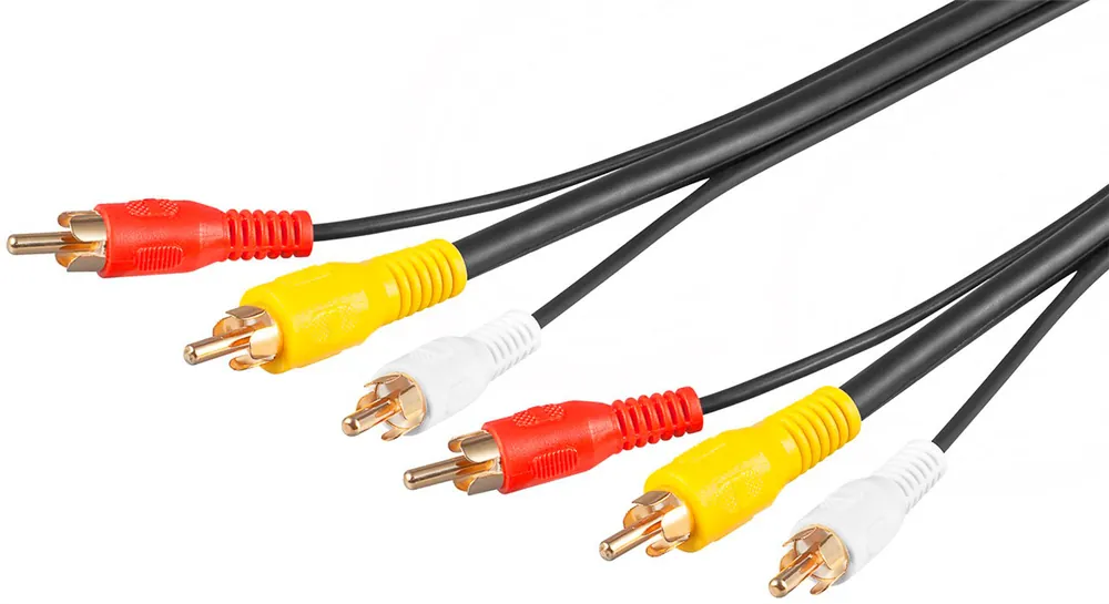 Bestseller Goobay AVK RCAx3 M/RCAx3 M (RG58) Audio Video Anschlusskabel