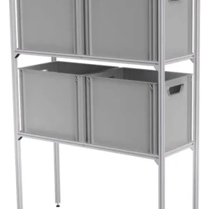 Neue Ware SYS-RACK Regal-System Aluminium für Heckgarage 85 x 31 x 130 cm