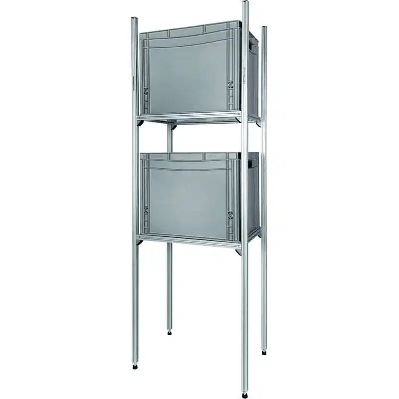 SYS-RACK Aluminium Regal-System 43-L-RR-1 Längs für Heckgarage 45 x 31 x 130 cm Direktkauf