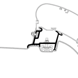 Versand Am Gleichen Tag Thule Markisenadapter Mercedes Sprinter/ VW Crafter