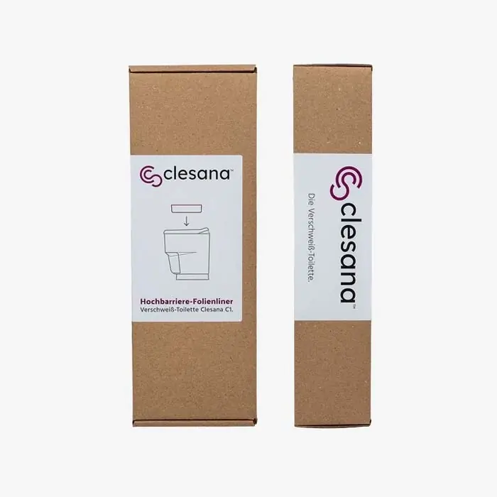 Preisknaller Clesana Hochbarriere-Folienliner für Clesana C1 Toilette 2er-Set