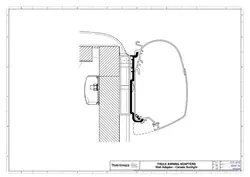Thule Markisenadapter für Thule Omnistor 5200/5003 geeignet für Carado und Sunlight Fahrzeug Solange Der Vorrat Reicht