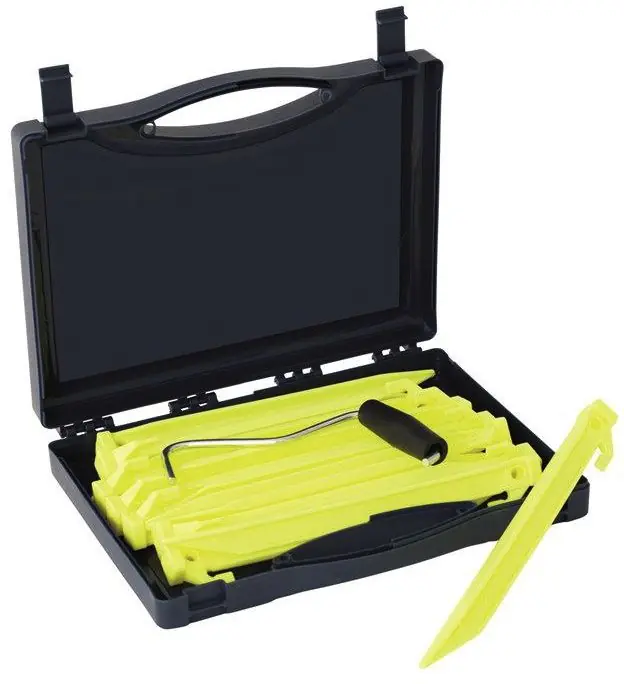 Finale Aktion Outwell Guyline Hering Box luminous green