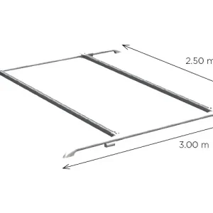 Zertifiziert Thule Roof Rails Deluxe Dachreling 3 Meter oder Querträger-Set 2,50 Meter