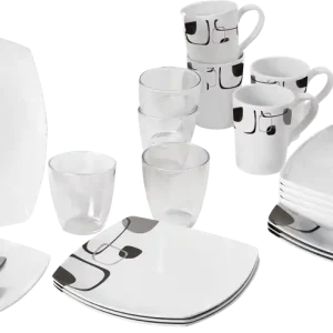 Schneller Versand Brunner All Inclusive Melamin Geschirrset Antirutsch, BPA-frei und bruchunempfindlich 36-teilig