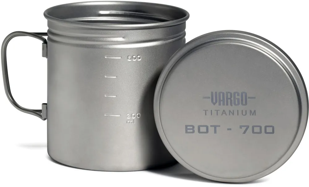 Vargo BOT Bottle Pot Titan Trink- und Topfflasche 0,7 Liter Markenprodukt