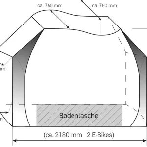 Fahrradschutzhülle Professional für 2 Fahrräder Direkt Vom Hersteller