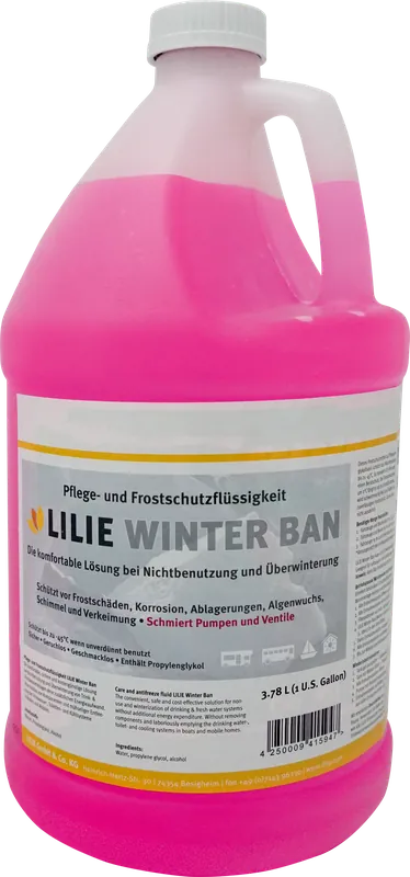 Bestseller Lilie Winter Ban 2.0 Frostschutzmittel für Trink-und Frischwasseranlagen 3,78 Liter