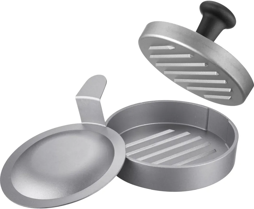 Neuheit Westmark Hamburgermaker mit Heber Uno Plus silber