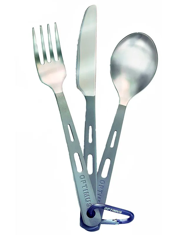 Rabatt Optimus Titanium Besteck Set 3 teilig silber