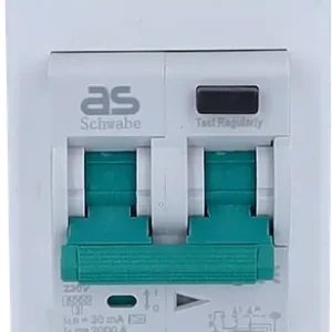 AS Schwabe Camping/Caravan Kombination FI Schutzschalter mit LS Sicherungsautomat 230 V / 16 A Top-Preis