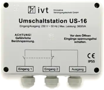 IVT US 16 Umschaltstation 230 V 16 A 3600 VA Geprüft