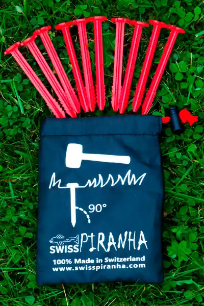 Swiss Piranha RT90 Zelthering rot 9 cm Preiswert