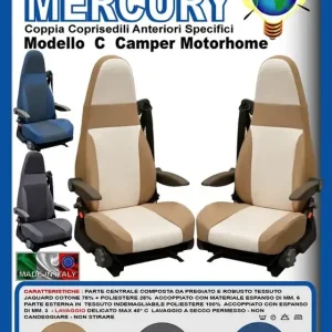Ideatermica Mercury C Sitzbezug mit integrierter Kopfstütze und Gurten 2 Stück Günstig