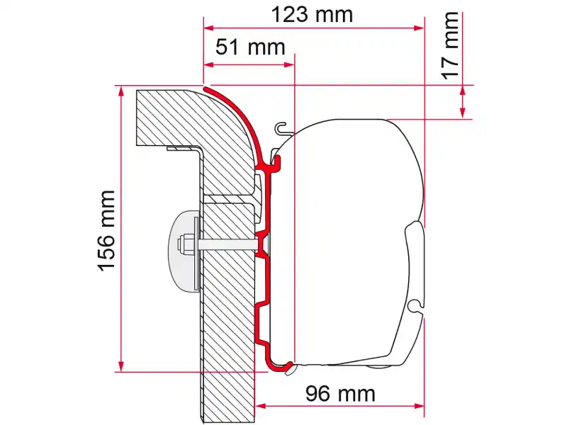 Fiamma Adapter Bürstner 400 Markisenadapter für Fiamma F45 Wochenendangebot