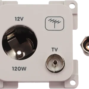Ausverkauf Inprojal System 10.000 Kombi Steckdose 12V mit TV