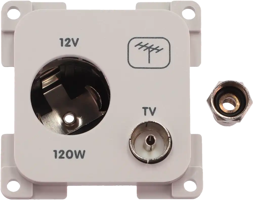 Ausverkauf Inprojal System 10.000 Kombi Steckdose 12V mit TV