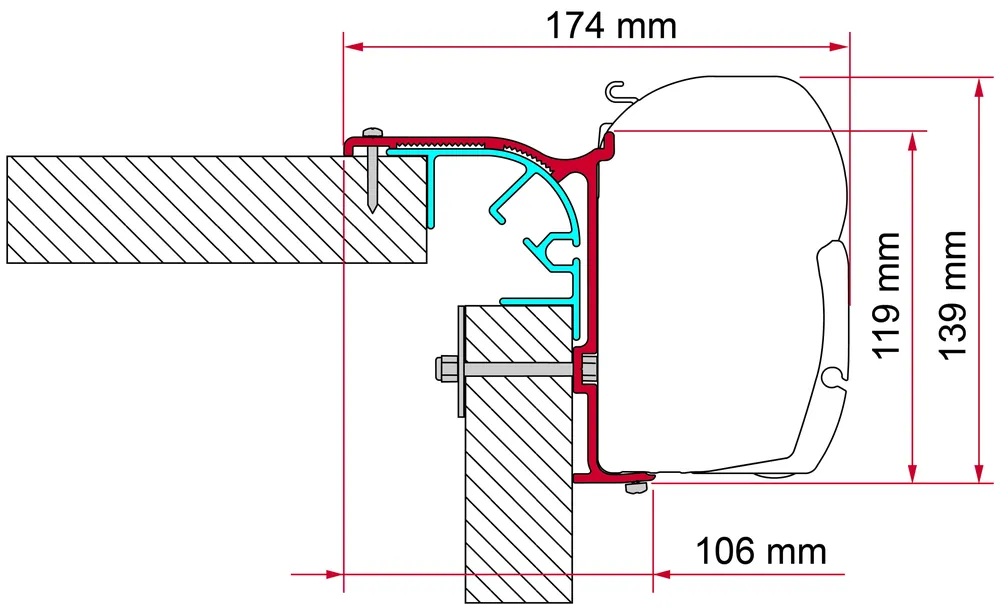 Fiamma Kit Bailey MK Markisenadapter für Fiamma F45 Billig