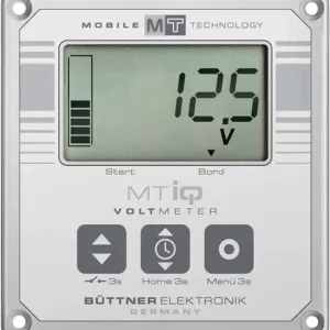 Abverkauf Büttner LCD Voltmeter und Zeitschaltuhr Spannungsmesser für Autobatterie