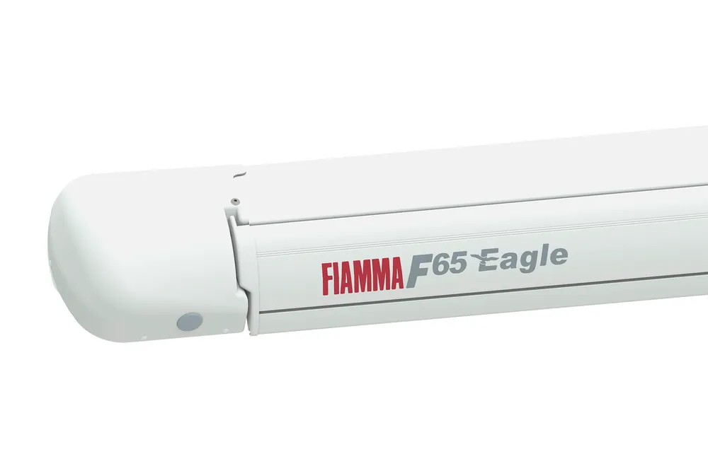 Letzte Chance Fiamma F65eagle Ducato Markise Gehäusefarbe Polar White Tuchfarbe Royal Grey