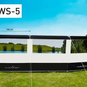 Zertifiziert Walker Dreiteiliger Windschutz mit Alu Stangen