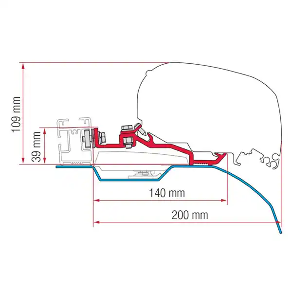 Fiamma Markisenadapter-Kit Smart Clamp Ducato F80 Günstig