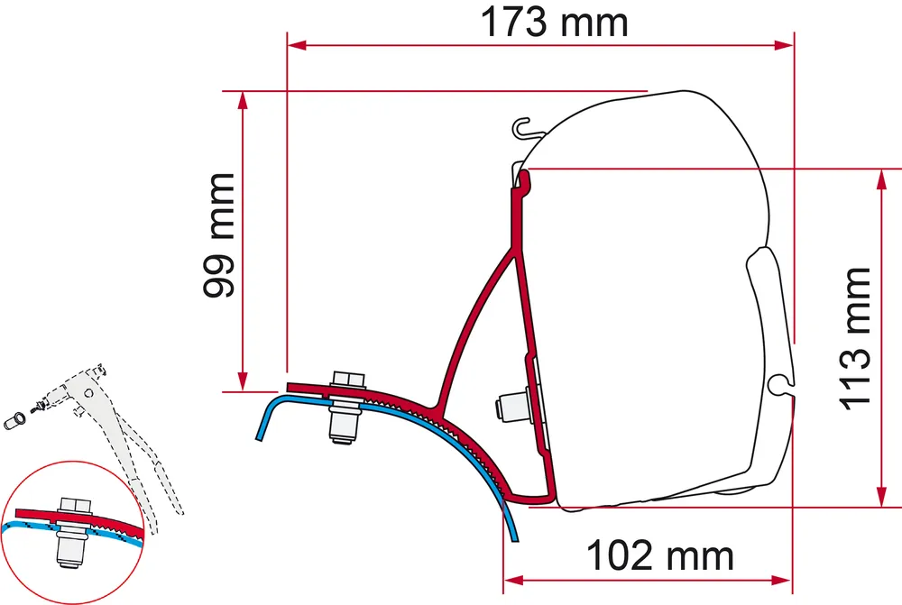 Garantierte Lieferung Fiamma Markisenadapter-Kit Trafic/Vivaro/Primastar