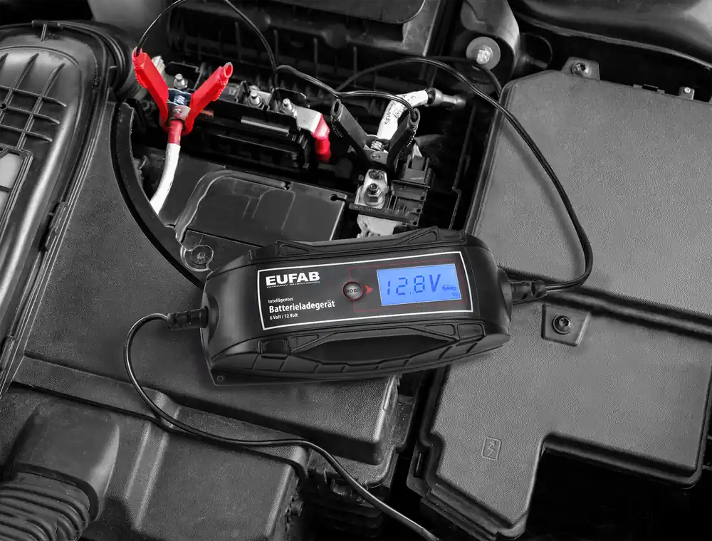 Eufab Intelligentes Batterieladegerät 6/12 V Heißes Angebot