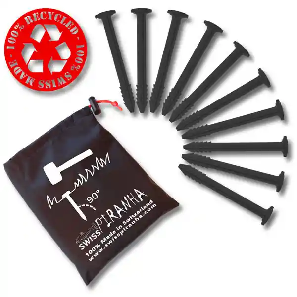 Highlight SwissPiranha BF90 Zelthering schwarz 9,7 cm