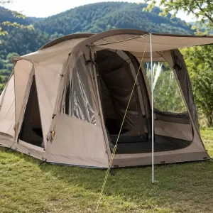Direkt Vom Hersteller Tambu Husir Familien Tunnelzelt Air braun für 4 Personen
