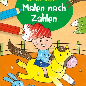 Ausverkauf Kangaroo Kinderbücher Malen nach Zahlen - Pony