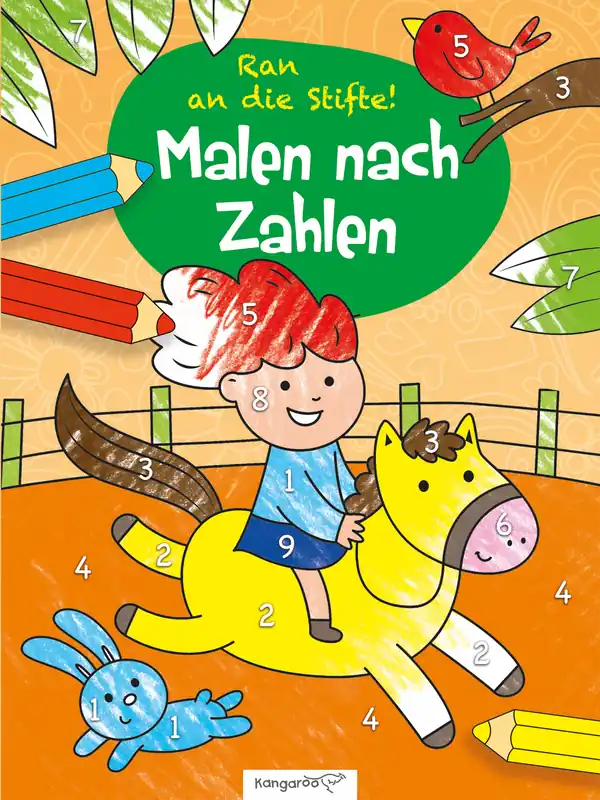 Ausverkauf Kangaroo Kinderbücher Malen nach Zahlen - Pony